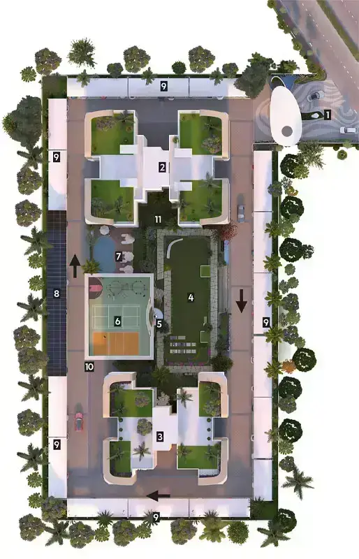 Site Plan Of Skyline Elevate